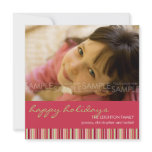 Amaryllis Stripes :: Christmas Photo Card / Invite