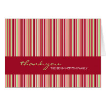 Amaryllis Stripes :: Thank You Card