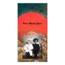 AMATERASU , SUN GODDESS ,red black brown Photo Card
