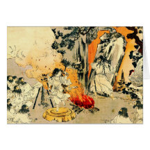Amaterasu's Cave 1880 Greeting Card
