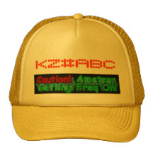 Amateur Getting Freq On & Callsign hat