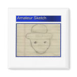 Amateur Leprechaun Sketch magnets