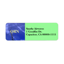 Amateur Radio QRN Address Label