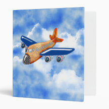 Amazing Airplane 3 Ring Binders