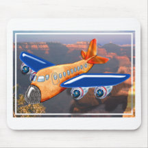 Amazing Airplane Aerial View Mouse Pads