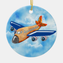 Amazing Airplane Christmas Tree Ornament