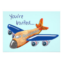 Amazing Airplane Invitation