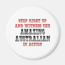 Amazing Australian In Action Fridge Magnets