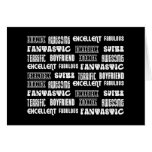 Amazing Awesome Excellent Fabulous... Boyfriend Greeting Card