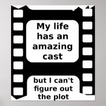 Amazing Cast Funny Poster Sign