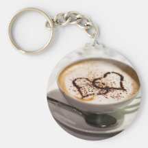Amazing coffee photo keychain