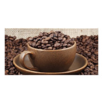 Amazing coffee photo greeting card