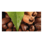 Amazing coffee still life customized photo card