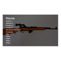 Amazing eastern block rifle business card templates