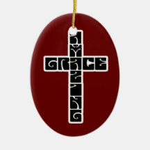 Amazing Grace Cross Ornament