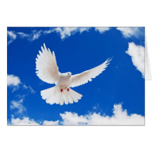 Amazing Grace with Dove of Peace and God Greeting Card