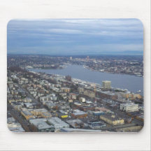 Amazing High Vantage Point Overlooking Seattle Mouse Pad