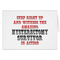 Amazing Hysterectomy Survivor In Action cards