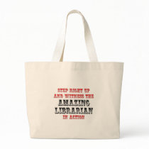 Amazing Librarian In Action Canvas Bag