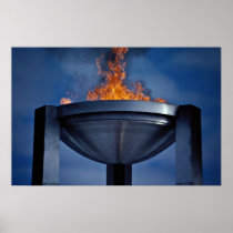Amazing olympic flame poster