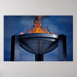 Amazing olympic flame poster