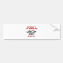 Amazing Oncology Nurse In Action Bumper Sticker