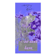Amazing Potted Floral Announcement Photo Card Template
