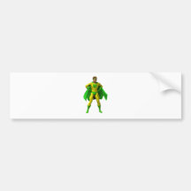 Amazing Superhero Illustration Bumper Sticker
