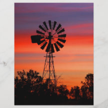 Amazingly Colorful Dawn Sunrise Windmill Flyers