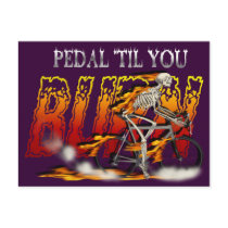 Amazingly Cool Spinning Cyclists Cyling gift Postcards