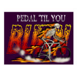 Amazingly Cool Spinning Cyclists Cyling gift Postcards