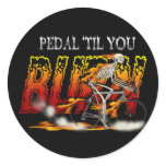 Amazingly Cool Spinning Cyclists Cyling gift Round Sticker