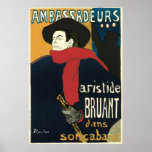 Ambassadeurs: Artistide Bruant by Toulouse Lautrec Posters