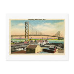 Ambassador Bridge Detroit, Michigan Vintage Postcards