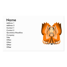 Amber Butterfly Princess Business Card