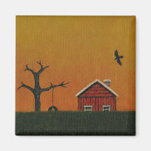 Amber Evening Fridge Magnets