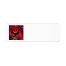 Amber Goddess – Orange and Gold Passion Return Address Labels