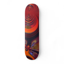 Amber Goddess – Orange and Gold Passion Custom Skate Board