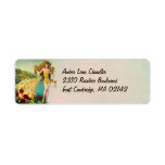 Amber in Gold and Teal - Address Labels