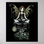 "Amber" Lotus Nature Fairy Poster posters