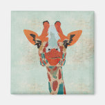 Amber Peeking Giraffe  Magnet