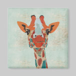 Amber Peeking Giraffe  Magnet magnets