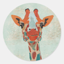 Amber Peeking Giraffe Sticker