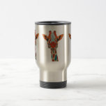 Amber Peeking Giraffe Travel Mug mugs