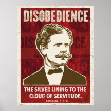 Ambrose Beirce Disobedience Poster