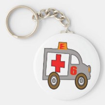Ambulance 6th Birthday Gifts Key Chain