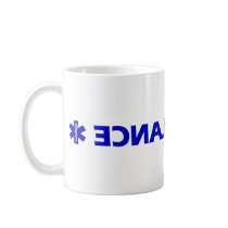 Ambulance (backward) coffee mugs