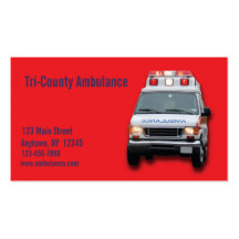 Ambulance Service Business Card