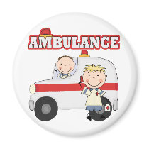 Ambulance T-shirts and Gifts Fridge Magnets