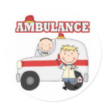 Ambulance T-shirts and Gifts Round Sticker